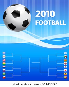 2010 Football Bracket Original Illustration