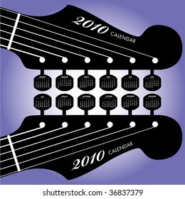 2010 Music, Guitar Calendar