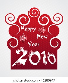 2010 new year abstract background