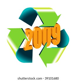 2010 New Year Vector Greeting Card