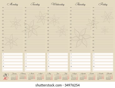 2010 Planning Calendar