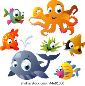 2010 sea life vector set