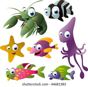 2010 sea life vector set