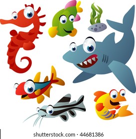 2010 sea life vector set