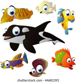 2010 sea life vector set