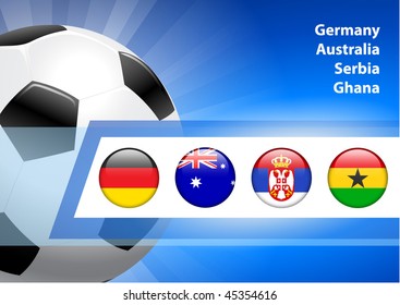2010 Soccer/Football D  Original Vector Illustration AI8 Compatible