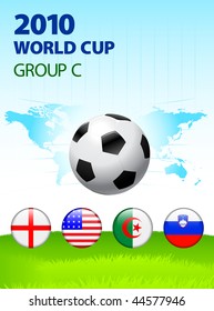 2010 World Cup Group C Original Vector Illustration