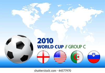 2010 World Cup Group C Original Vector Illustration