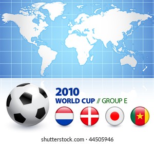 2010 World Cup Group E Original Vector Illustration