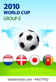 2010 World Cup Group E Original Vector Illustration