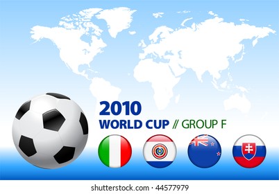 2010 World Cup Group F Original Vector Illustration