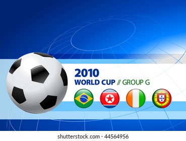 2010 World Cup Group G Original Vector Illustration