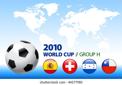 2010 World Cup Group H Original Vector Illustration