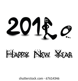 2011 abstract vector background happy new year