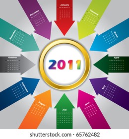 2011 arrow calendar design