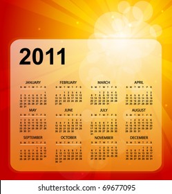 2011 calendar