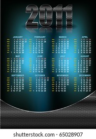 2011 Calendar  Abstract