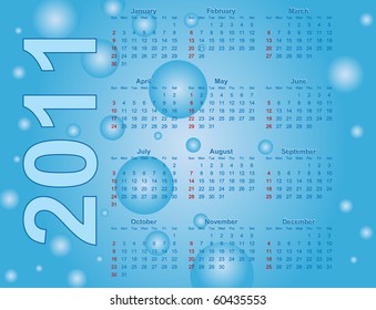 2011 Calendar. Abstract Background