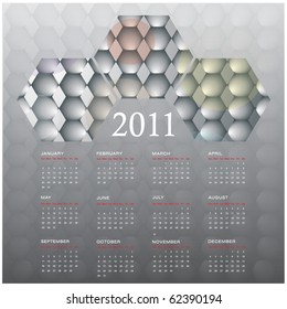 2011 Calendar. Abstract Background in eps10