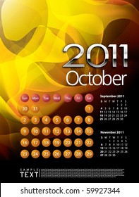 Calendario 2011 Octubre
