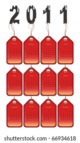 2011 Calendar red design