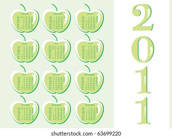 2011 calender for medical sector, illustration
