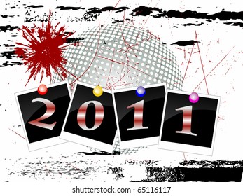 2011 card - vector