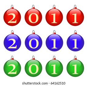 2011 with Christmas ball