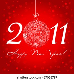 2011 Happy New Year background.