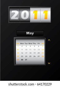 2011 may month counter calendar