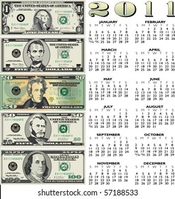 2011 money calendar