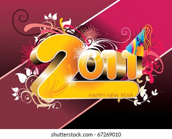 2011 new year celebration vector