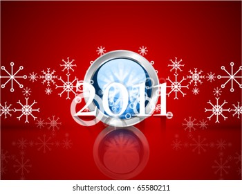 2011 new year . Eps10 vector illustration