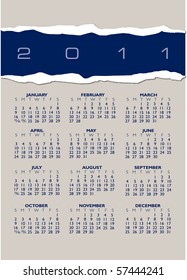 2011 stylish calendar with space for your company name