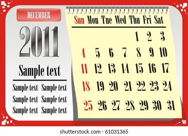 2011 us calendar