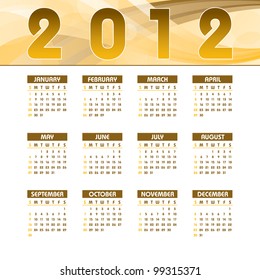 2012 Calendar.