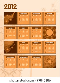 2012 Calendar.