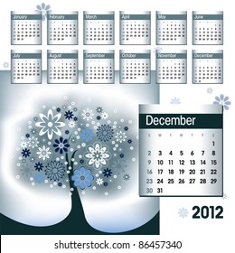 2012 Calendar. December.