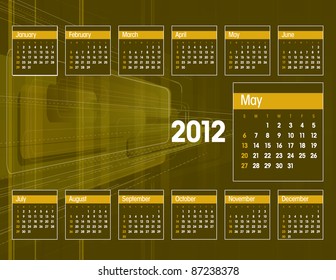 2012 Calendar. May.