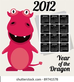 2012 Calendar - Year of the Dragon