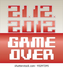 2012 date of apocalypse- Game Over - illustration