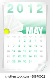 2012 Floral May Calendar