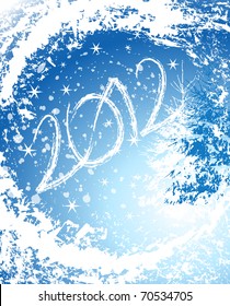 2012 Happy New Year greeting card