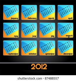 2012 monthly calendar