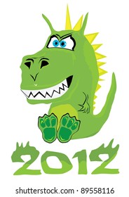 2012: Vector Chinese Year of Dragon, 2012 year!