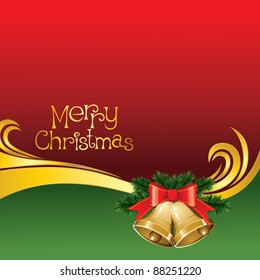 2012 vector christmas card with jingle bells