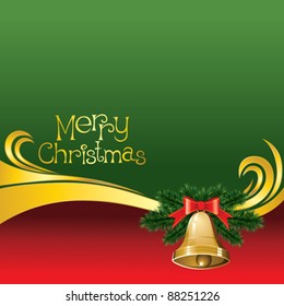 2012 vector christmas card with jingle bells