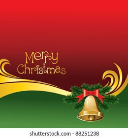 2012 vector christmas card with jingle bells