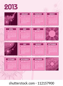 2013 Calendar.