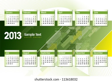 2013 Calendar.